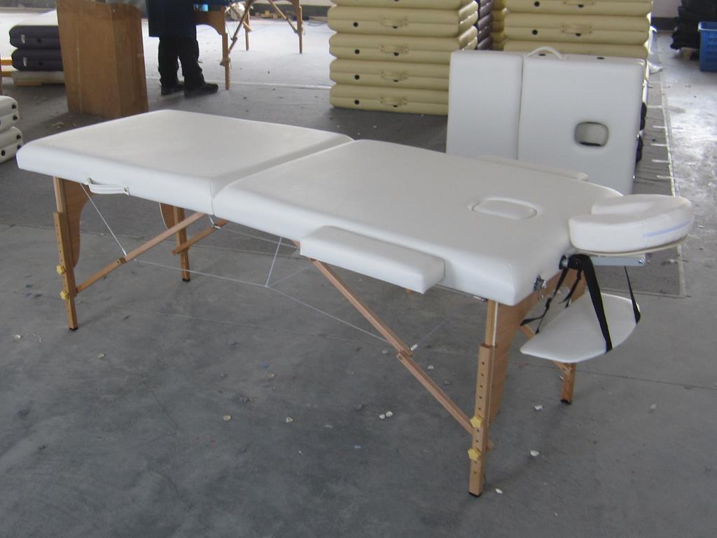masaj masası ahşap beyaz